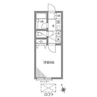 つつじヶ丘ビレッジ【1階】の間取り