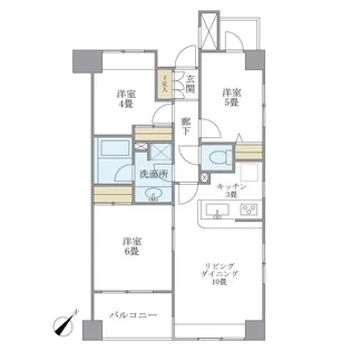 エーデルブルク【3階】の間取り