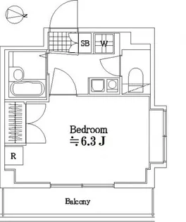 エスコート中野大和町【6階】の間取り