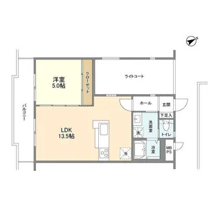 マリンコート【1階】の間取り