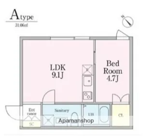 東京都杉並区和泉3丁目【マンション】の間取り