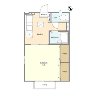 フェリース村松【1階】の間取り