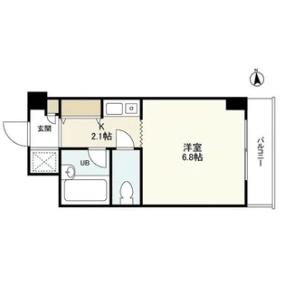 ルミエール武蔵野【5階】の間取り