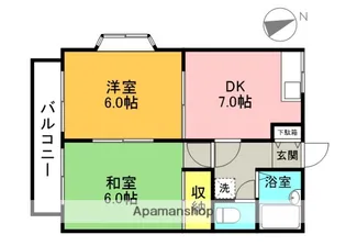 東京都武蔵野市関前3丁目【アパート】の間取り