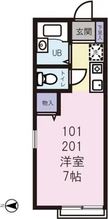 パルメゾンASKA【2階】の間取り