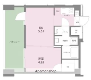東京都三鷹市下連雀2丁目【マンション】の間取り