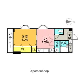 パレスクラスター【3階】の間取り