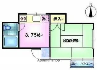 メゾンサンライズ【2階】の間取り