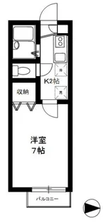 フレア・プランドールB【1階】の間取り