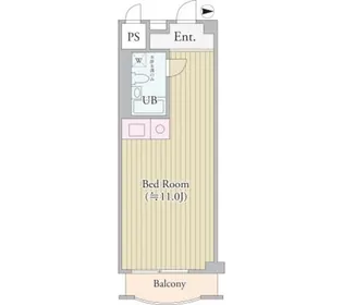 パークグレース新宿【6階】の間取り