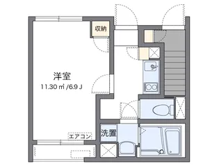 クレイノルーチェ ガジン【1階】の間取り