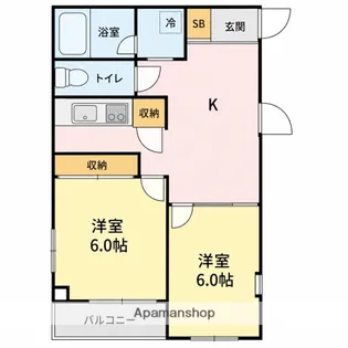 上野毛マンシオン【3階】の間取り