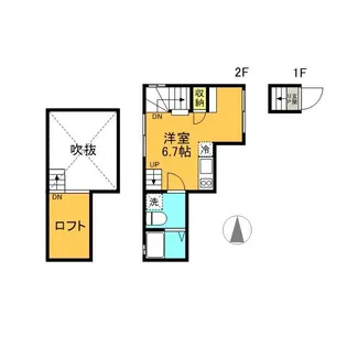 ソシガヤテラスS【2階】の間取り