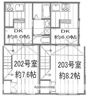 リーヴェルガーデン下北沢リリオ【2階】の間取り