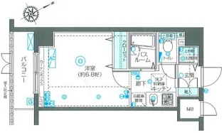 フェニックス国分寺弐番館【1階】の間取り