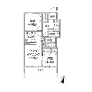 FERIZA【1階】の間取り