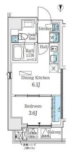 ルーエ中野坂上【8階】の間取り