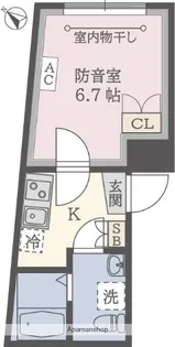 コンポジット荻窪ラシクラス【2階】の間取り