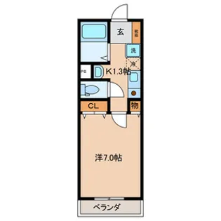 カサブランカ【1階】の間取り