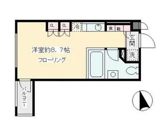 東京都世田谷区代田6丁目【マンション】の間取り