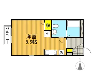 東京都国分寺市東元町2丁目【アパート】の間取り