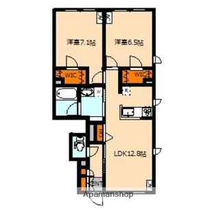 東京都武蔵野市境南町4丁目【アパート】の間取り