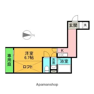 メゾンブランシュ下北沢【1階】の間取り
