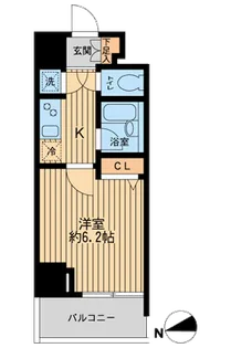 HF早稲田レジデンス【4階】の間取り