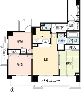 ドゥーエ練馬【0804号室】の間取り
