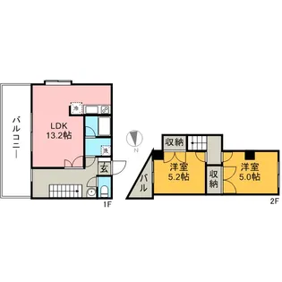 東京都杉並区井草3丁目【マンション】の間取り