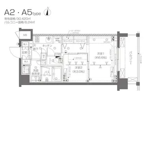 ZOOM新宿西落合【2階】の間取り