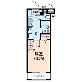 アヴィニティー調布南【4階】の間取り