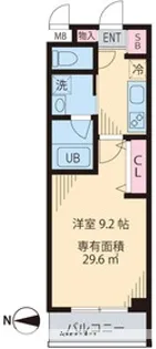 ウェスティング中野坂上【3階】の間取り