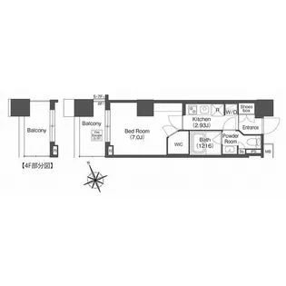 コンフォリア西荻窪【5階】の間取り