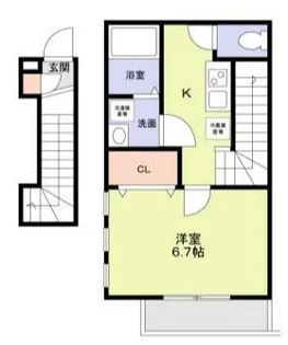 KIRANASHANTIH【2階】の間取り