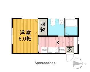 メゾンさつき【1階】の間取り
