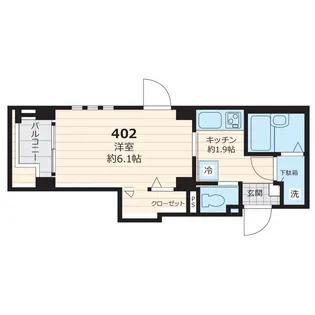 プロスペリティ赤堤【402号室号室】の間取り