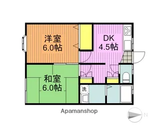 東京都国分寺市東元町2丁目【アパート】の間取り