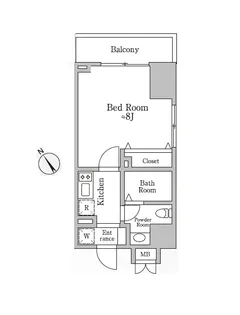 レジディア三宿【5階】の間取り