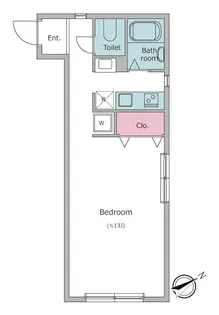 レジディア駒沢大学【3階】の間取り