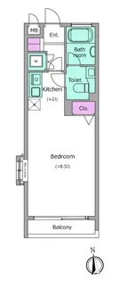 1Rの間取り画像