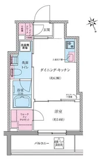 クレヴィアリグゼ世田谷松陰神社前【8階】の間取り