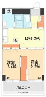 ディフロイデェ【2階】の間取り