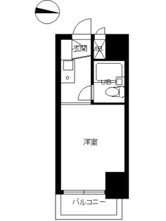 スカイコート下高井戸【910号室号室】の間取り