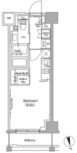 ザ・パークハビオ高円寺レジデンス【5階】の間取り