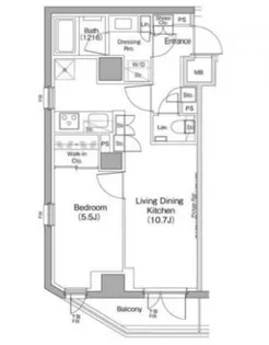 ザ・パークハビオ新高円寺【3階】の間取り