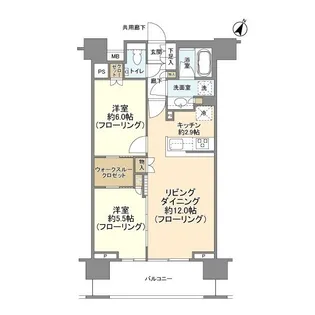 クレヴィア新宿若松町【7階】の間取り