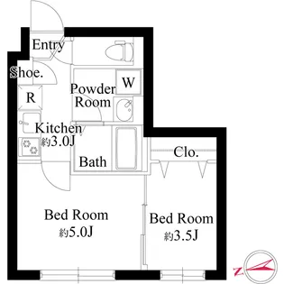 RJカーサ桜新町【1階】の間取り