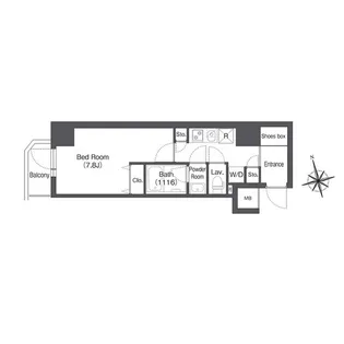 CAVANA新宿夏目坂【5階】の間取り