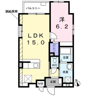 ドミール中野南台【4階】の間取り